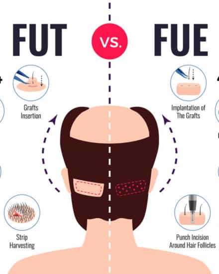 Differences between FUE and FUT